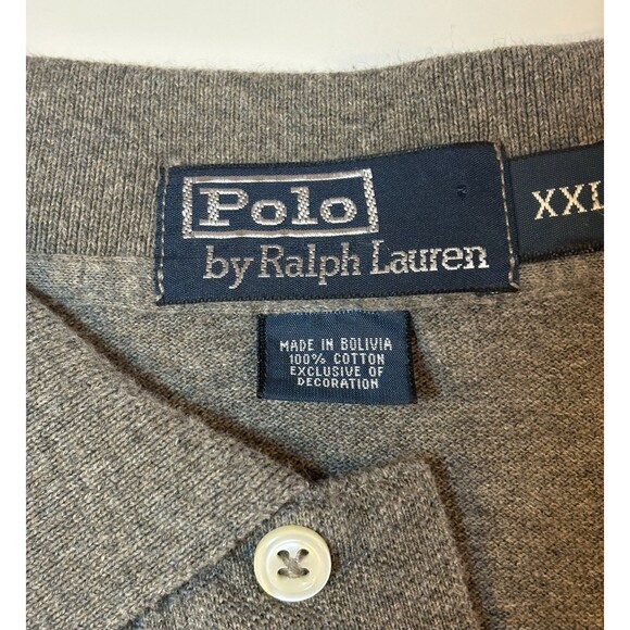 Polo Ralph Lauren Men’s Long Sleeves Size  XXL Gray Cotton Pony Logo - Picture 7 of 7